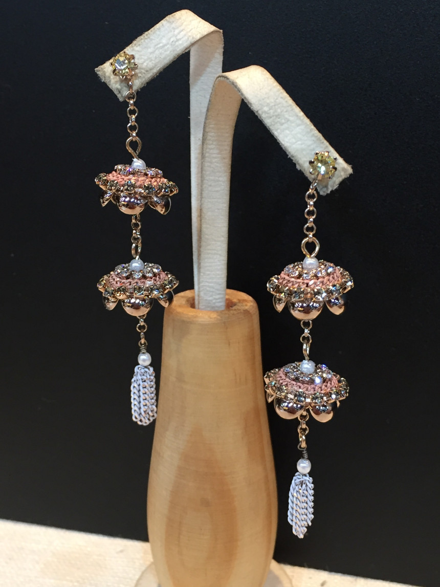 <b><p>Handmade Romtic lamplight earring</p></b><b><p>手作り ロマンチックな ランタン イヤリング</p></b><br /><br /><p align='center'>