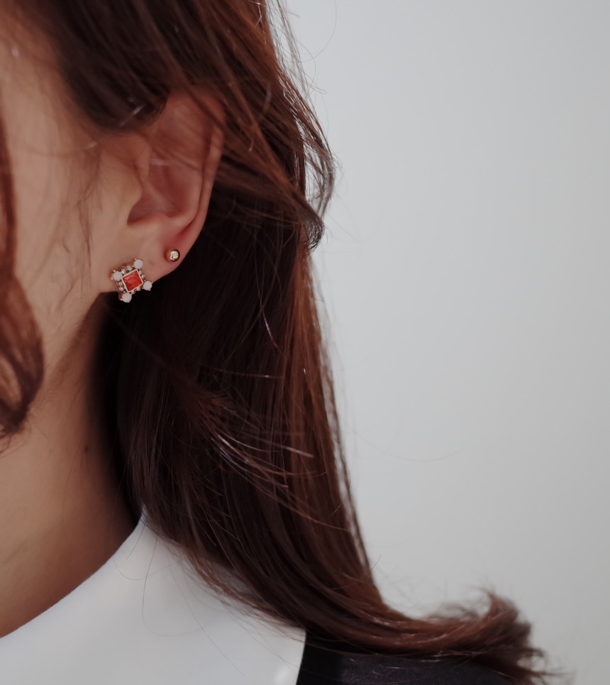 <b><p>Forever 10See Stone ring ear Simple Unique</p></b><b><p>永遠 10See ストーンリング イヤ シンプルユニーク スタイリッシュルック 30代の女性</p></b><br /><br /><p align='center'>