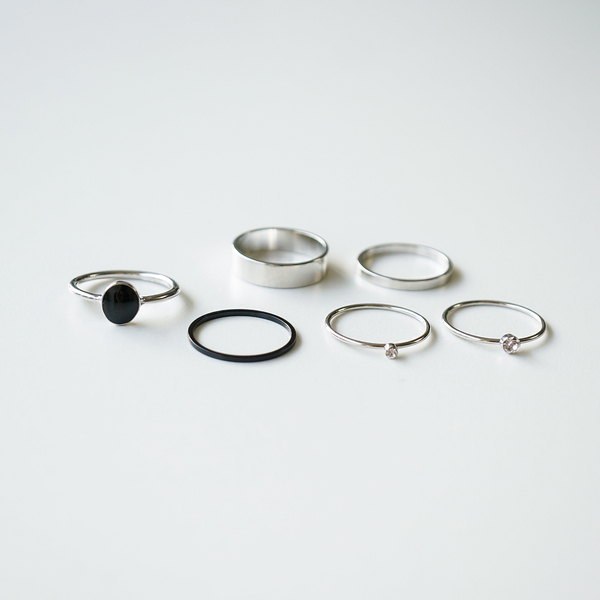 <b><p>black Layered set Ace Index fing Stop right</p></b><b><p>ブラック 重ね着 セット エキ 検知 右手停止 リング 簡単スタイ ユニークアクセサリー</p></b><br /><br /><p align='center'>