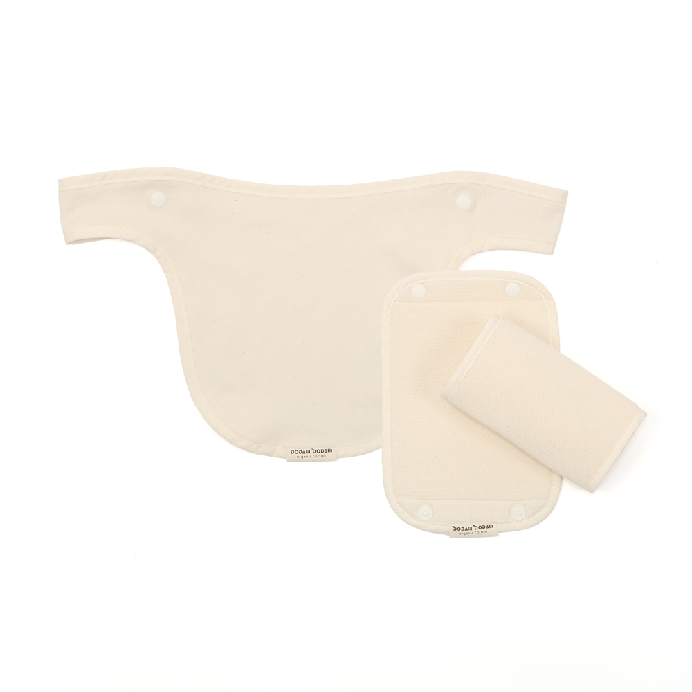 도담도담 오가닉 코튼 무형광 100% 아기띠 어깨침받이+전면침받이