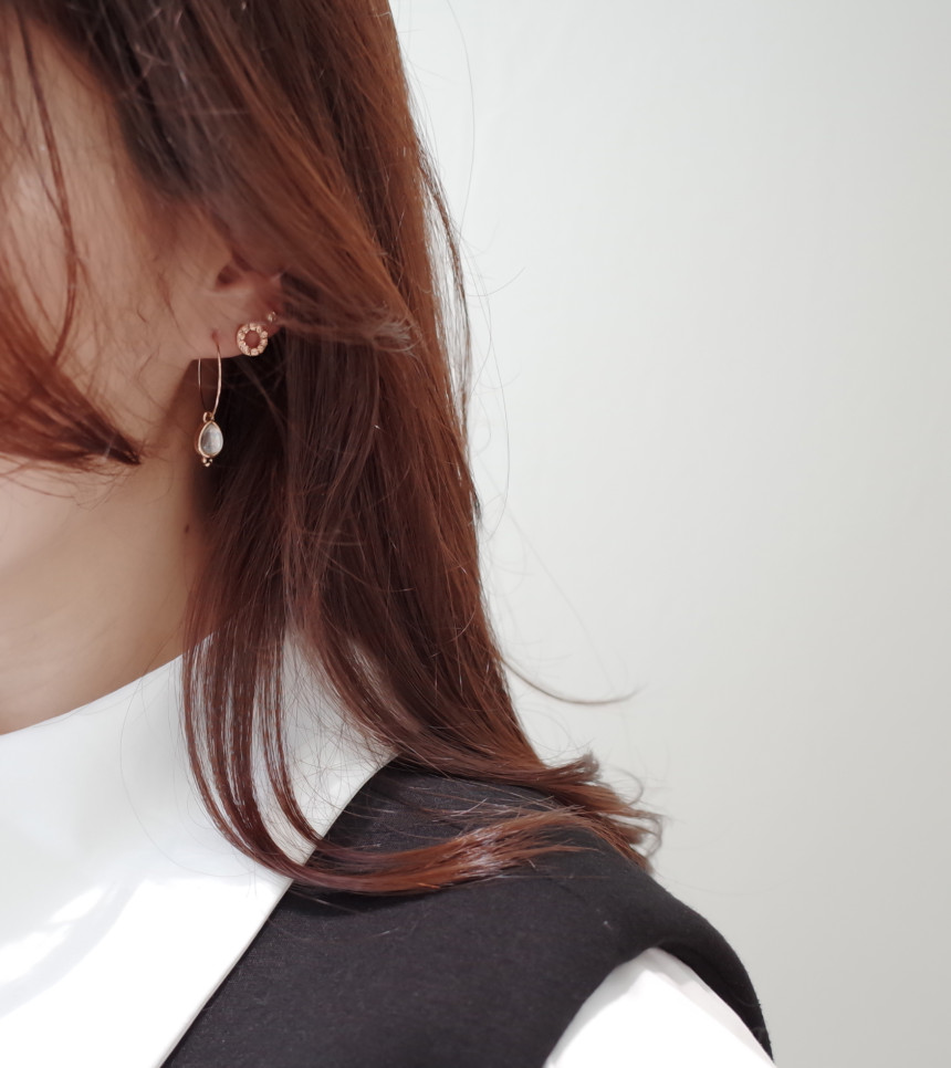 <b><p>Forever 10See Stone ring ear Simple Unique</p></b><b><p>永遠 10See ストーンリング イヤ シンプルユニーク スタイリッシュルック 30代の女性</p></b><br /><br /><p align='center'>