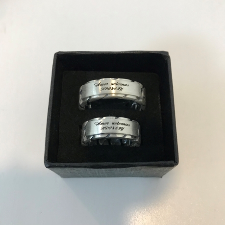 <b><p>925 silver Saint Laure ch Lettg rg Couplg</p></b><b><p>925 シルバー サンローラン チェーン レタリングリング カップ モダン シンプルアクセサリー</p></b><br /><br /><p align='center'>