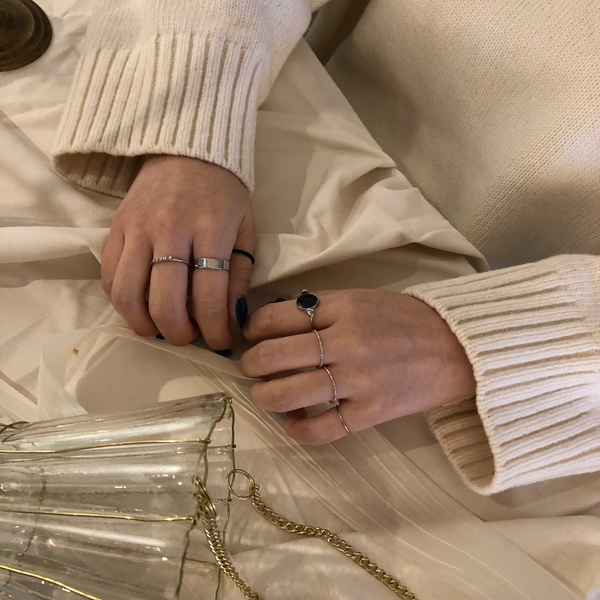 <b><p>black Layered set Ace Index fing Stop right</p></b><b><p>ブラック 重ね着 セット エキ 検知 右手停止 リング 簡単スタイ ユニークアクセサリー</p></b><br /><br /><p align='center'>