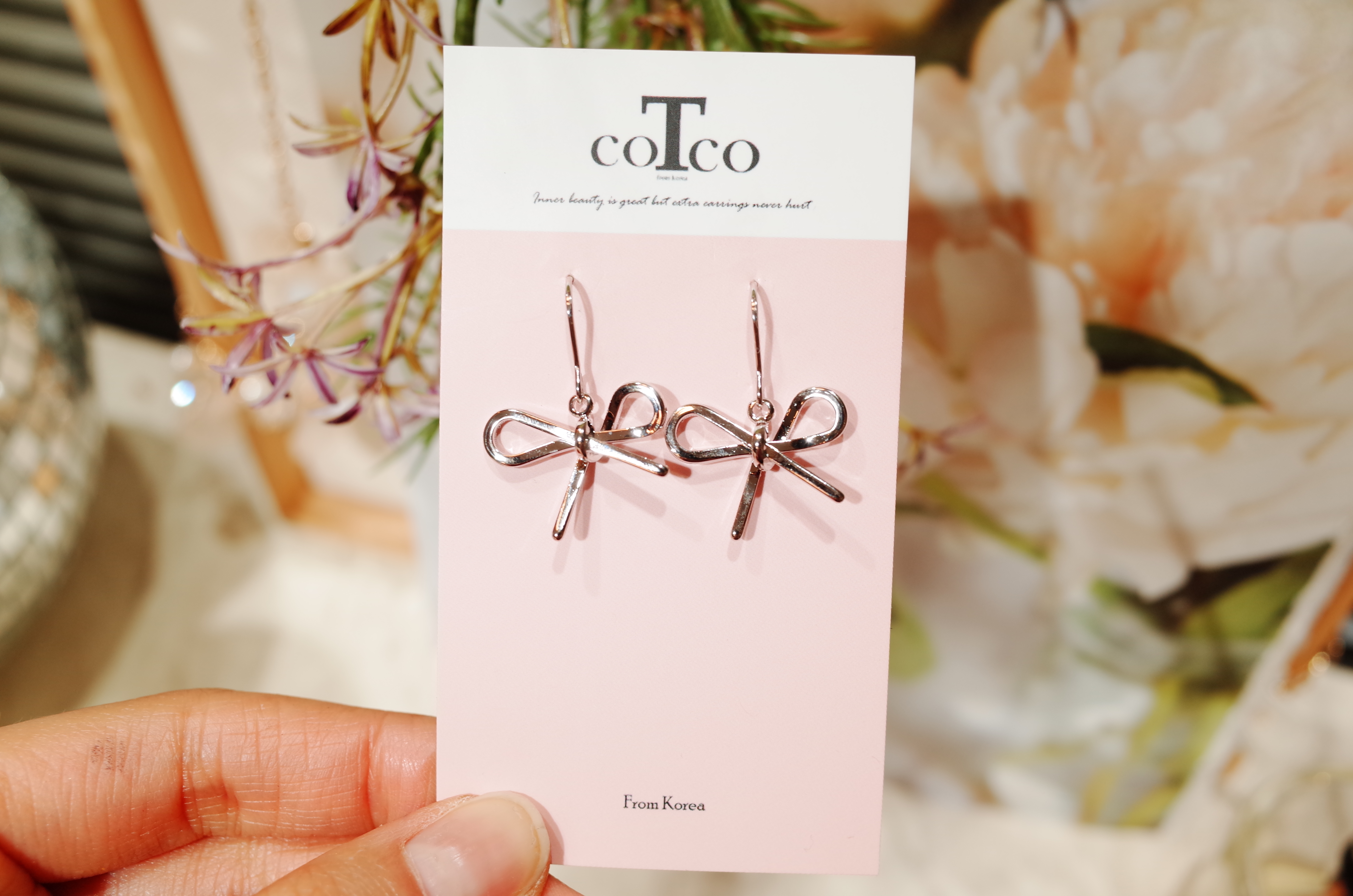 <b><p>girl ribbon hook earng</p></b><b><p>少女 リボン フック イヤリング</p></b><br /><br /><p align='center'>