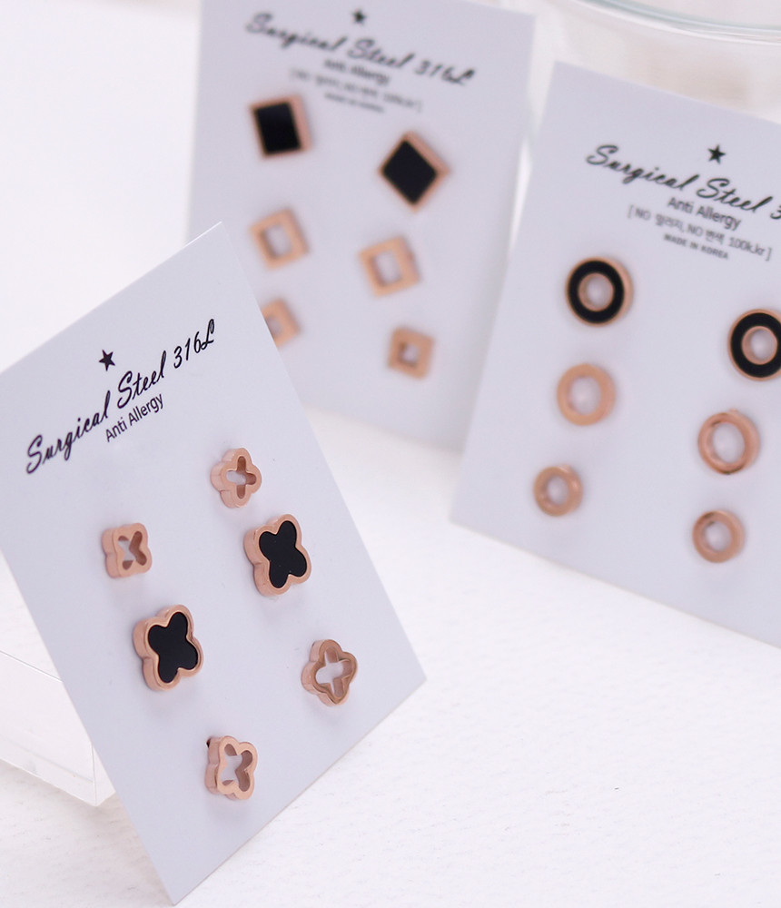 <b><p>Black Clover 6 pieces Surge Steel earring</p></b><b><p>ブラッククローバー6ピース 書かれているカールスチール イヤリング チタン ステンレス</p></b><br /><br /><p align='center'>