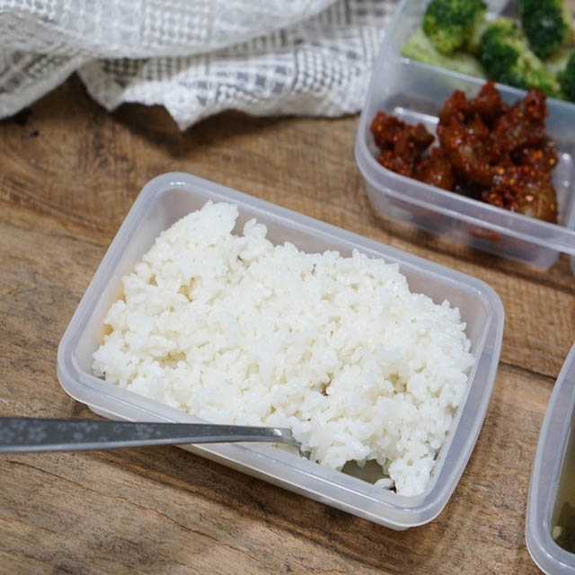 납작 냉동밥 보관용기(2p) 전자렌지 용기 밥 소분용기 밥팩 270ML - 상품 이미지