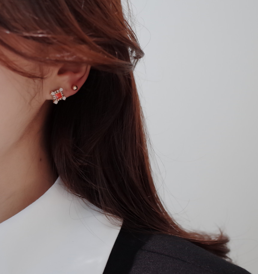 <b><p>Forever 10See Stone ring ear Simple Unique</p></b><b><p>永遠 10See ストーンリング イヤ シンプルユニーク スタイリッシュルック 30代の女性</p></b><br /><br /><p align='center'>