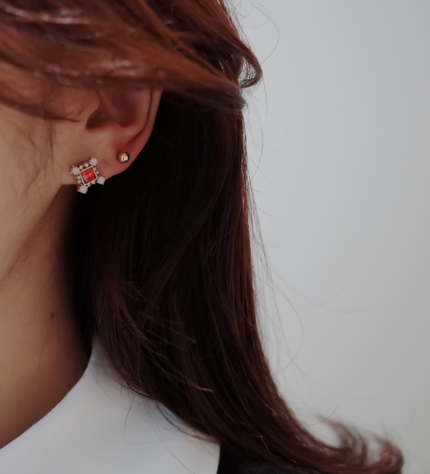 <b><p>Forever 10See Stone ring ear Simple Unique</p></b><b><p>永遠 10See ストーンリング イヤ シンプルユニーク スタイリッシュルック 30代の女性</p></b><br /><br /><p align='center'>