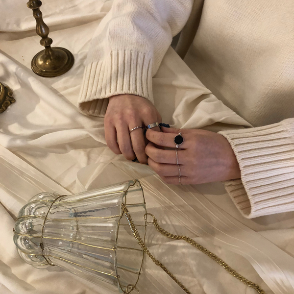 <b><p>black Layered set Ace Index fing Stop right</p></b><b><p>ブラック 重ね着 セット エキ 検知 右手停止 リング 簡単スタイ ユニークアクセサリー</p></b><br /><br /><p align='center'>