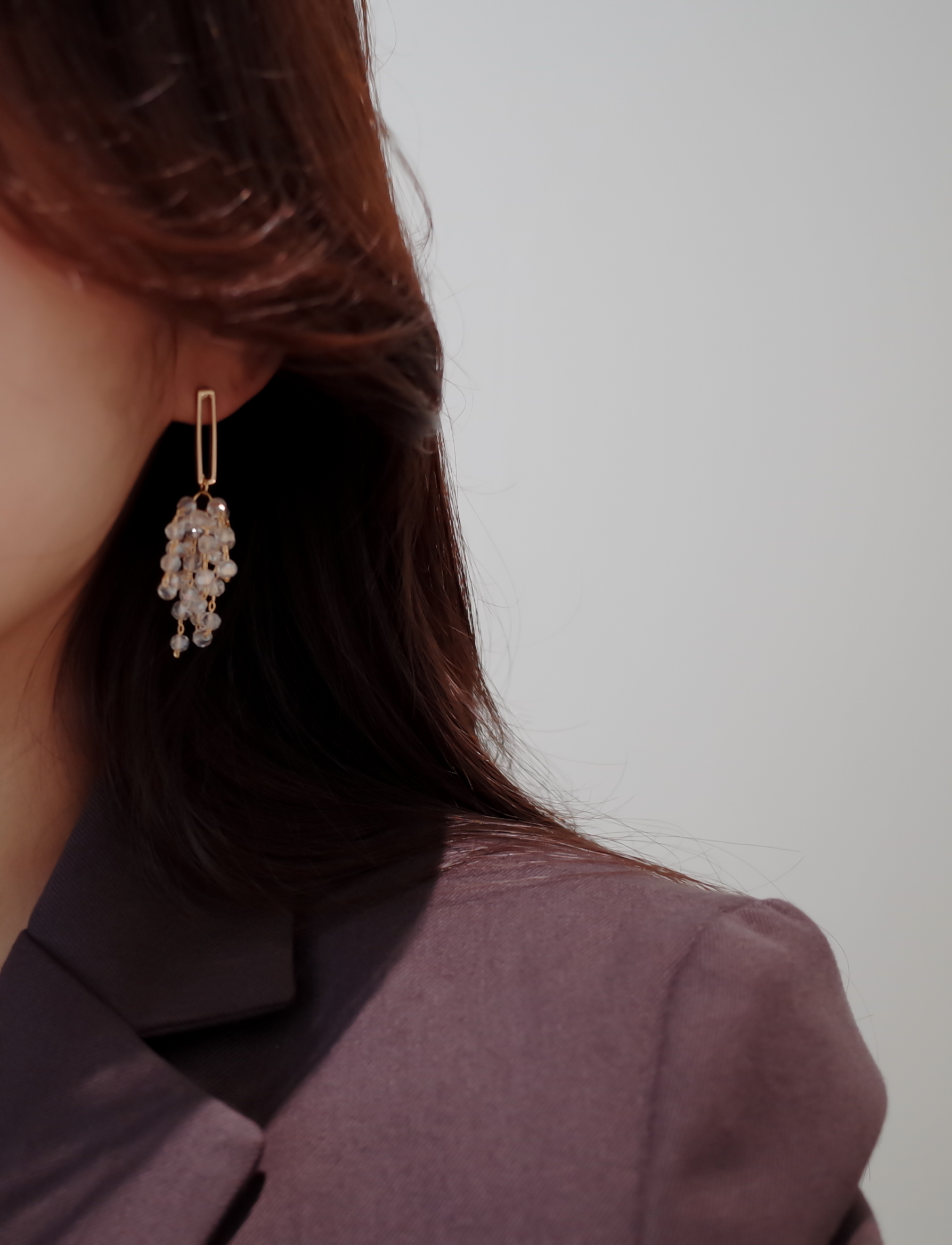 <b><p>Kyukyu Rectangular Bubble pel Drop Eris Simp</p></b><b><p>キュキュ 長方形バー バブル真珠 ドロップイヤリング シンプルユニーク スタイリッシュルック</p></b><br /><br /><p align='center'>