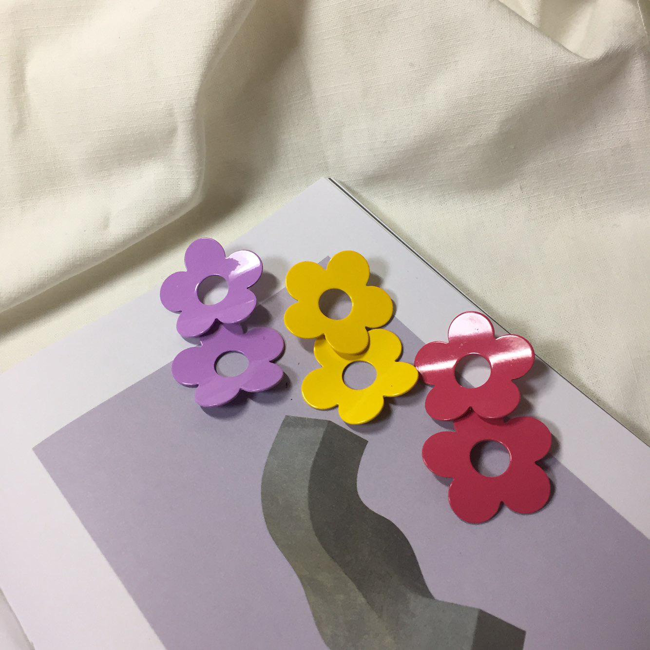 <b><p>flower Bold Fr Retro Kim Na Young st cor</p></b><b><p>フラワー ボールド 花 レトロ キム・ナヨン セント カラー ポイ ドロップ イヤリング</p></b><br /><br /><p align='center'>