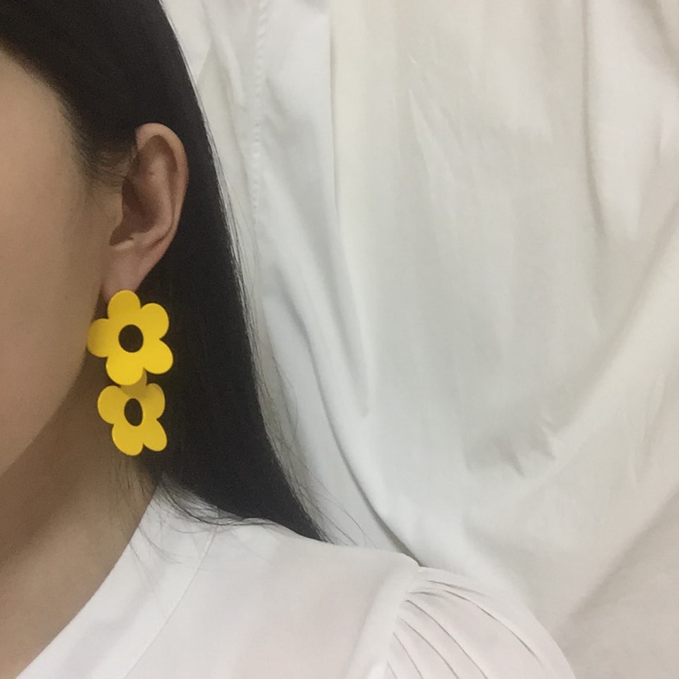 <b><p>flower Bold Fr Retro Kim Na Young st cor</p></b><b><p>フラワー ボールド 花 レトロ キム・ナヨン セント カラー ポイ ドロップ イヤリング</p></b><br /><br /><p align='center'>