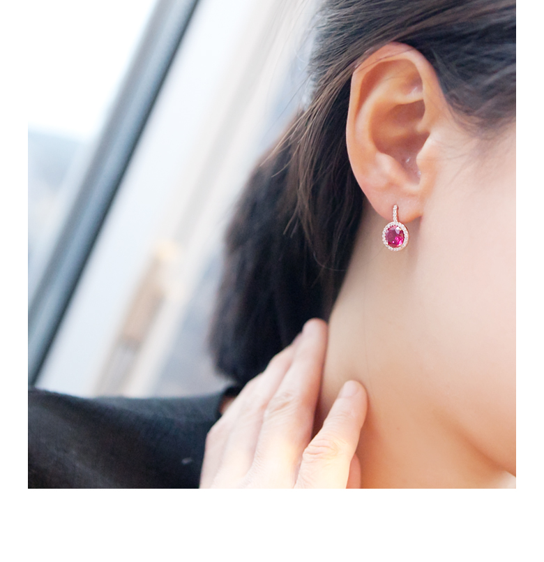 <b><p>Shoyu Jewelry Ruby cstal Silver Earrings</p></b><b><p>醤油ジュエリー ルビー クリスタル ウンチムイヤリング デイ ローズゴールド ピンク</p></b><br /><br /><p align='center'>