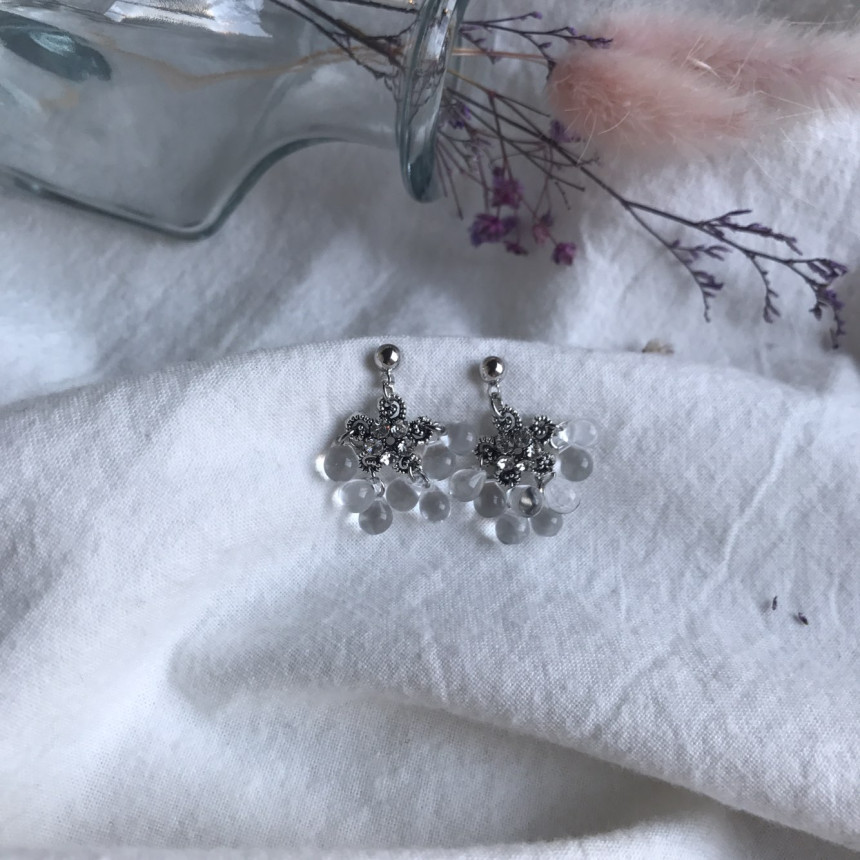 <b><p>Bobo Song Glass Cubic earri oops Today's</p></b><b><p>ボボ集り グラス キュービック イヤリング おっと 今日のファッション 清純コーディネート</p></b><br /><br /><p align='center'>