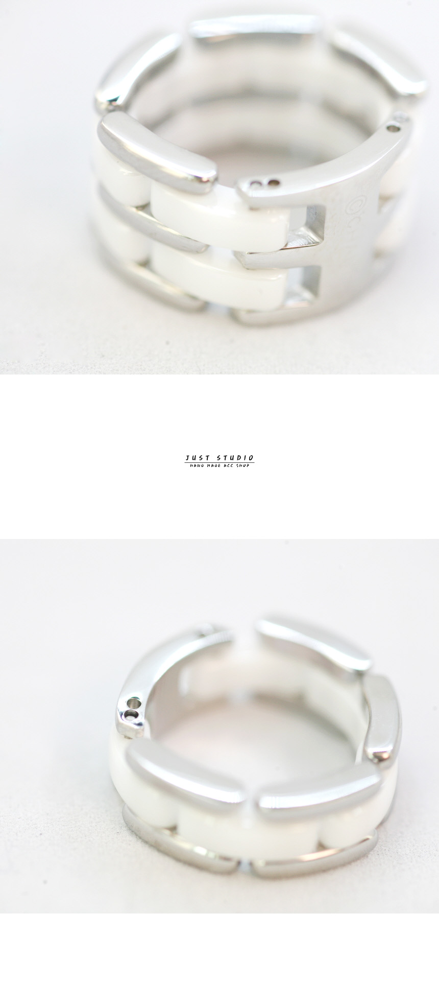 <b><p>Surge Double Mr. White ceramic Hse of Hyori</p></b><b><p>書かれているカール ダブル氏 ホワイトセラミック ヒョリはい民宿 リング 2タイプ</p></b><br /><br /><p align='center'>