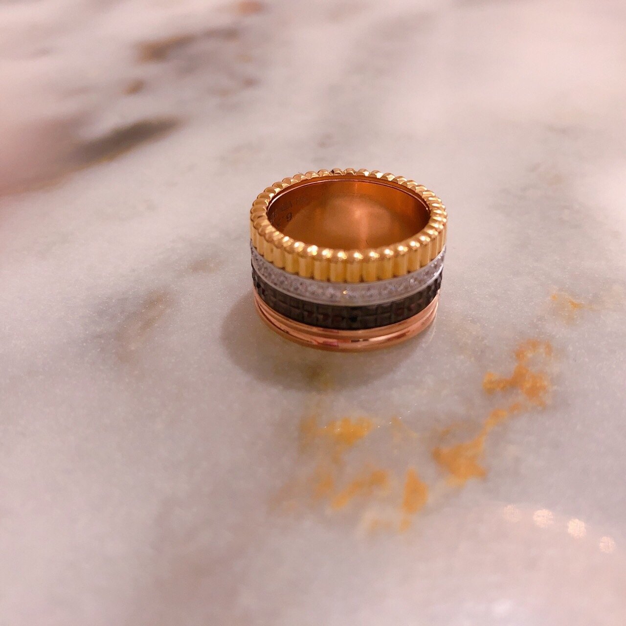 <b><p>Combi Quattro ring les Rose gold, silver92.5</p></b><b><p>コンビ クワトロリング 5行 ローズゴールド、ゴールド silver92.5製品</p></b><br /><br /><p align='center'>