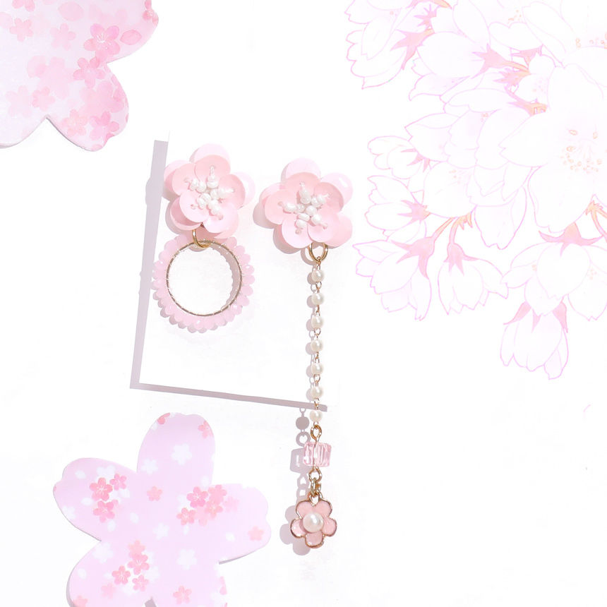 <b><p>spring wd Cherry Blossom ear Handmade Drop</p></b><b><p>春 風 桜 イヤリング 手作り ドロップ 手仕事 ハンドメイド ラブリーな そっと</p></b><br /><br /><p align='center'>