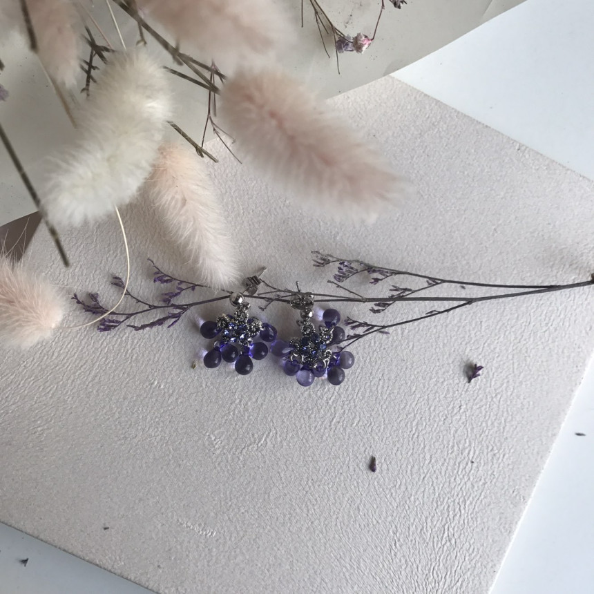 <b><p>Bobo Song Glass Cubic earri oops Today's</p></b><b><p>ボボ集り グラス キュービック イヤリング おっと 今日のファッション 清純コーディネート</p></b><br /><br /><p align='center'>