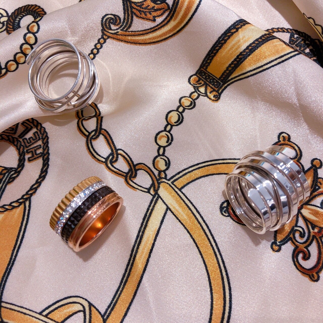 <b><p>Combi Quattro ring les Rose gold, silver92.5</p></b><b><p>コンビ クワトロリング 5行 ローズゴールド、ゴールド silver92.5製品</p></b><br /><br /><p align='center'>