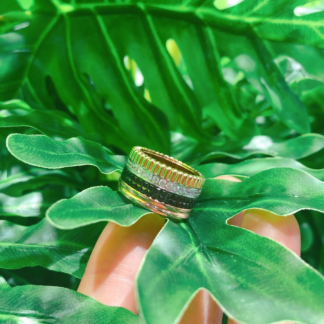 <b><p>Combi Quattro ring les Rose gold, silver92.5</p></b><b><p>コンビ クワトロリング 5行 ローズゴールド、ゴールド silver92.5製品</p></b><br /><br /><p align='center'>