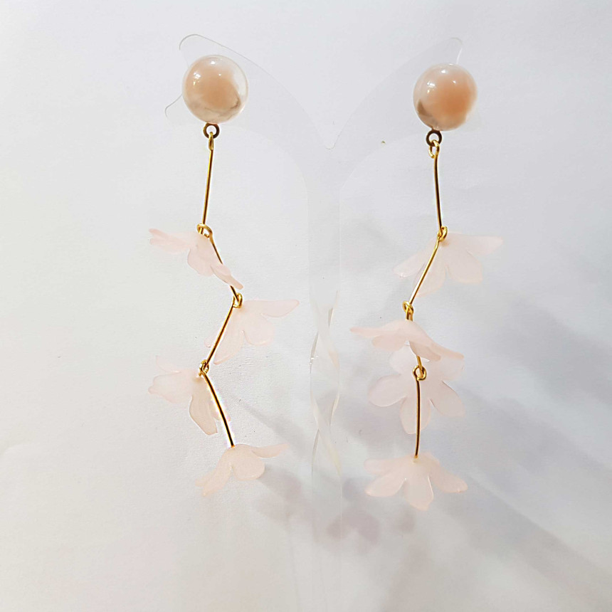 <b><p>Dyed flowers HOMAIKA Drop earring</p></b><b><p>染色花 ホマイカ ドロップ イヤリング</p></b><br /><br /><p align='center'>