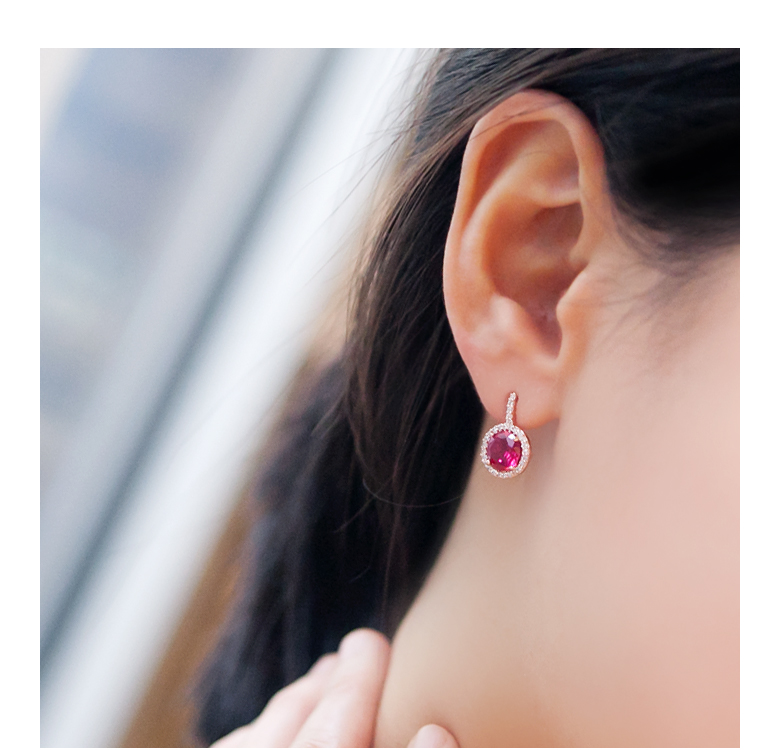 <b><p>Shoyu Jewelry Ruby cstal Silver Earrings</p></b><b><p>醤油ジュエリー ルビー クリスタル ウンチムイヤリング デイ ローズゴールド ピンク</p></b><br /><br /><p align='center'>
