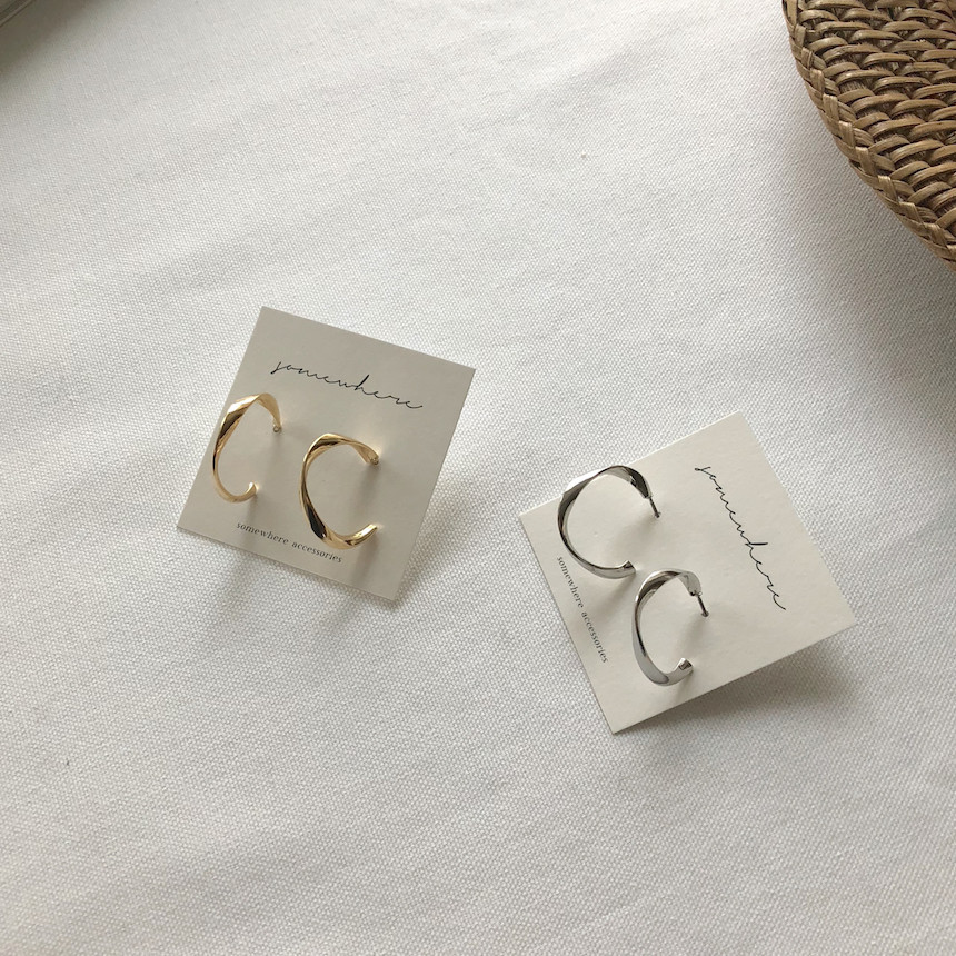 <b><p>daily medium Ring earrs acc709 basic Good</p></b><b><p>デイリー ミディアム リングピアス acc709 基本 ベーシック 無難な メタル</p></b><br /><br /><p align='center'>