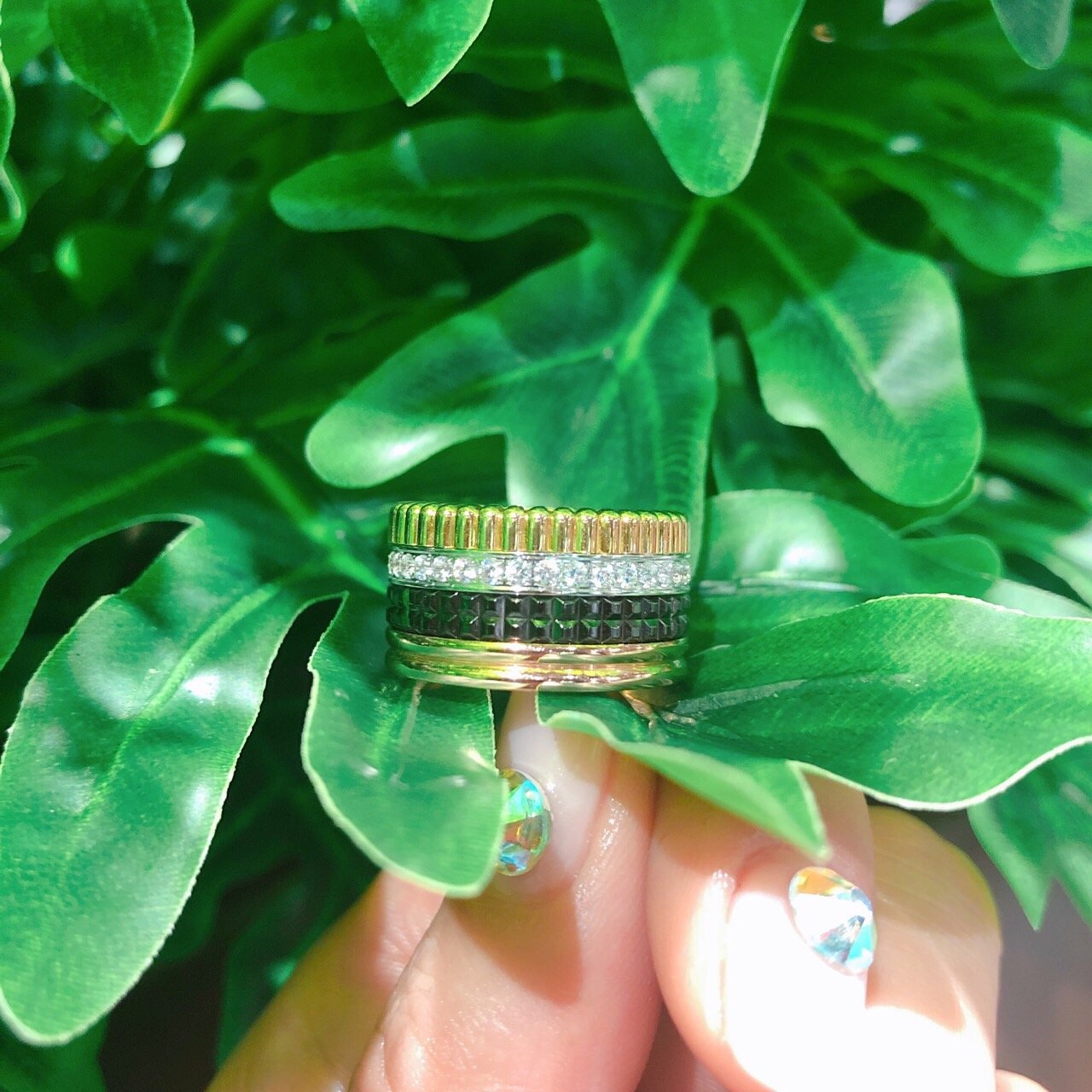 <b><p>Combi Quattro ring les Rose gold, silver92.5</p></b><b><p>コンビ クワトロリング 5行 ローズゴールド、ゴールド silver92.5製品</p></b><br /><br /><p align='center'>