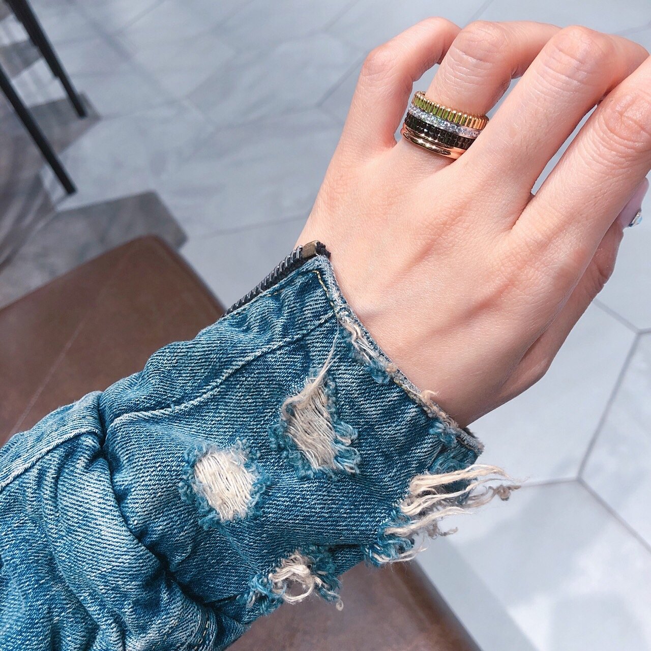 <b><p>Combi Quattro ring les Rose gold, silver92.5</p></b><b><p>コンビ クワトロリング 5行 ローズゴールド、ゴールド silver92.5製品</p></b><br /><br /><p align='center'>