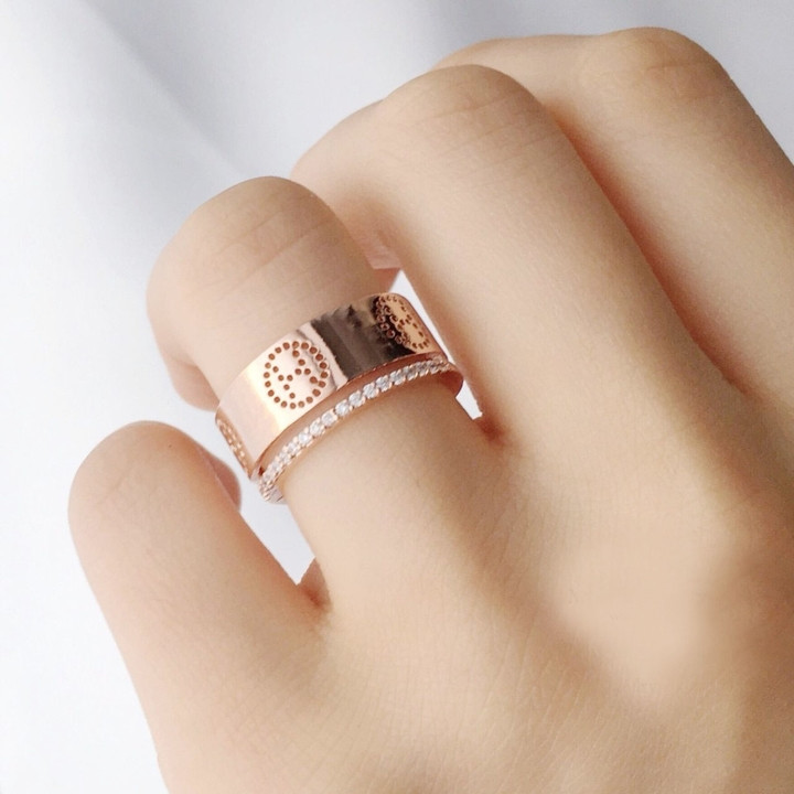 <b><p>Advanced H initial Plat rg Pk gold Fond Layer</p></b><b><p>高級 H イニシャル メッキ リング ピンクゴールド な 重ね着 ポイント キュービック</p></b><br /><br /><p align='center'>