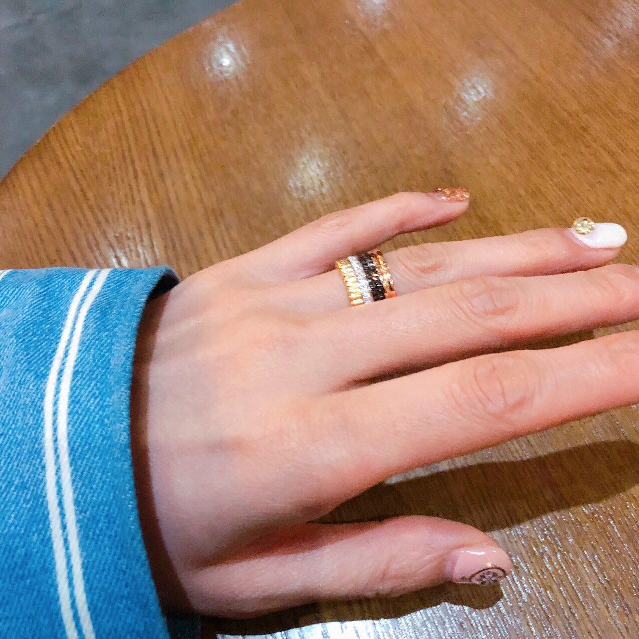 <b><p>Combi Quattro ring les Rose gold, silver92.5</p></b><b><p>コンビ クワトロリング 5行 ローズゴールド、ゴールド silver92.5製品</p></b><br /><br /><p align='center'>
