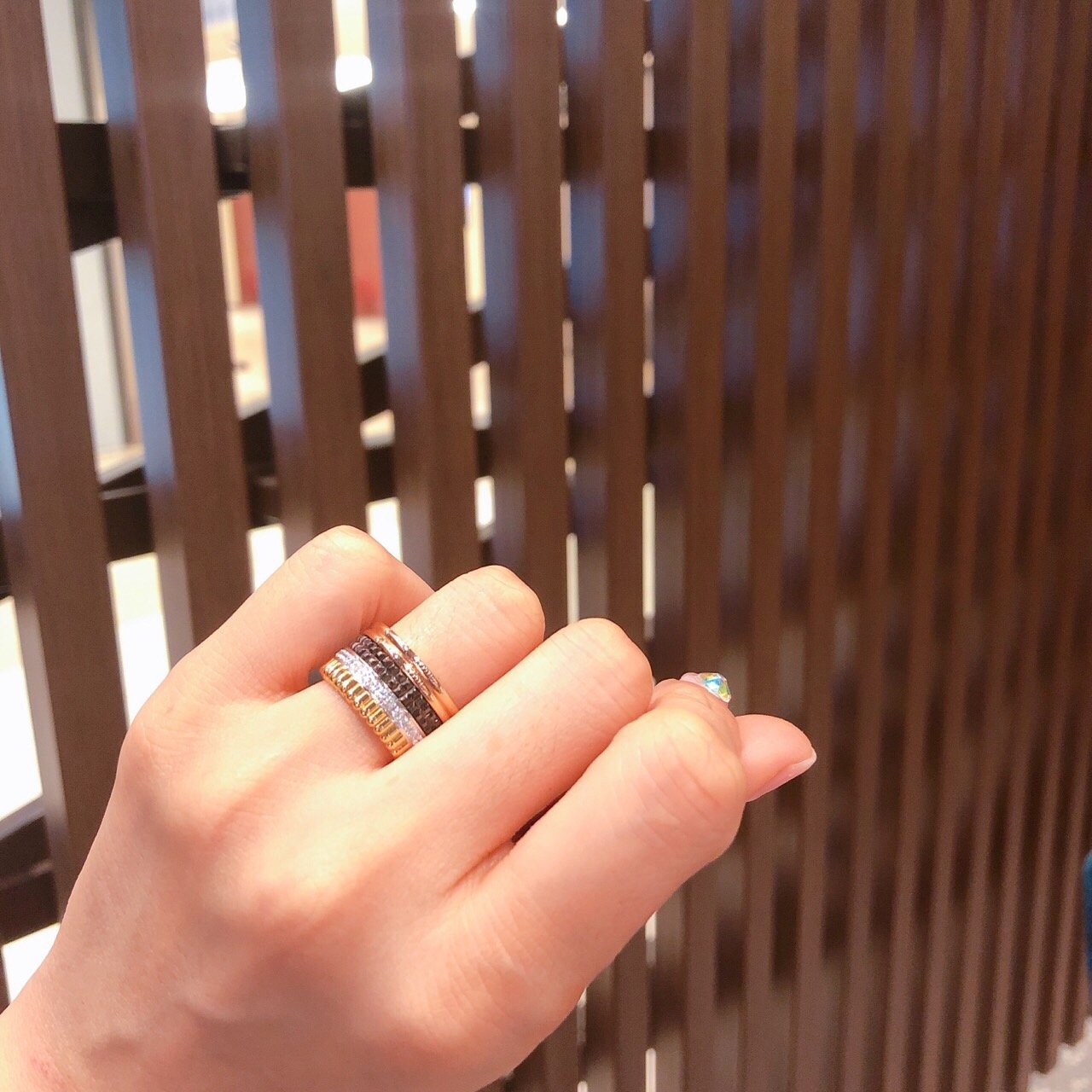 <b><p>Combi Quattro ring les Rose gold, silver92.5</p></b><b><p>コンビ クワトロリング 5行 ローズゴールド、ゴールド silver92.5製品</p></b><br /><br /><p align='center'>