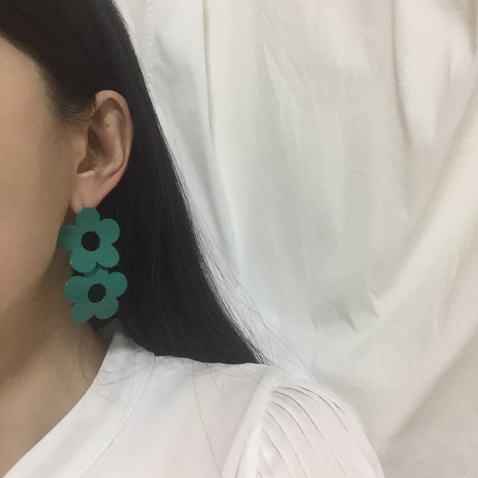 <b><p>flower Bold Fr Retro Kim Na Young st cor</p></b><b><p>フラワー ボールド 花 レトロ キム・ナヨン セント カラー ポイ ドロップ イヤリング</p></b><br /><br /><p align='center'>