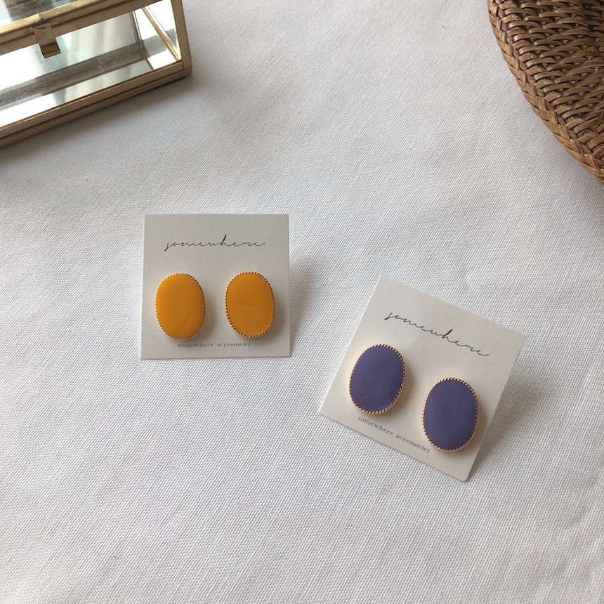 <b><p>Gloss Oval Cor earring acc713 Fenton lavder</p></b><b><p>光沢 オーバル カラーリング acc713 イヤ 楕円形 フェントン ラベンダー</p></b><br /><br /><p align='center'>