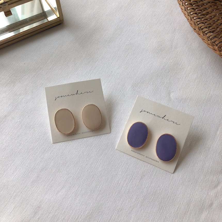 <b><p>Gloss Oval Cor earring acc713 Fenton lavder</p></b><b><p>光沢 オーバル カラーリング acc713 イヤ 楕円形 フェントン ラベンダー</p></b><br /><br /><p align='center'>