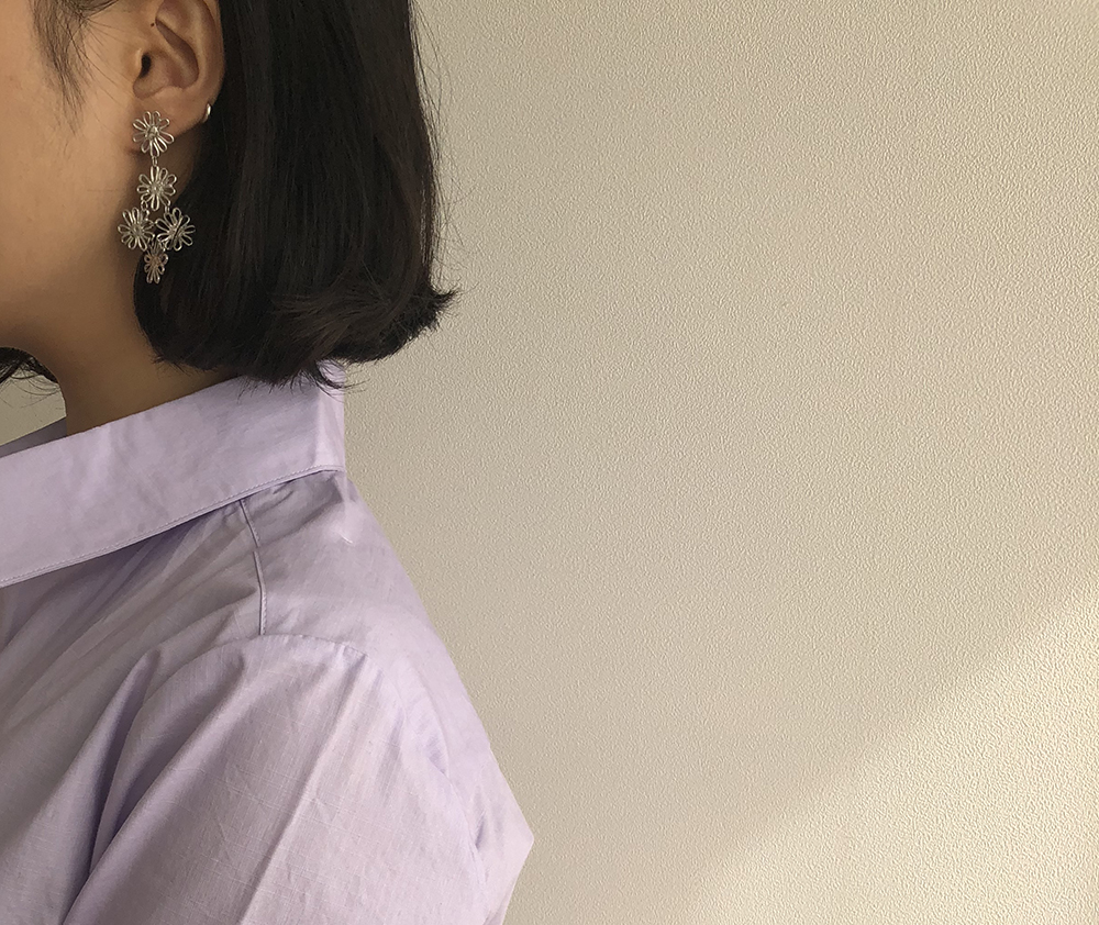 <b><p>Blossom fwer Drop earring vely Sp coordation</p></b><b><p>ブロッサム フラワー ドプ イヤリング ラブリー 春のコーディネート ロマンチックスタイル</p></b><br /><br /><p align='center'>