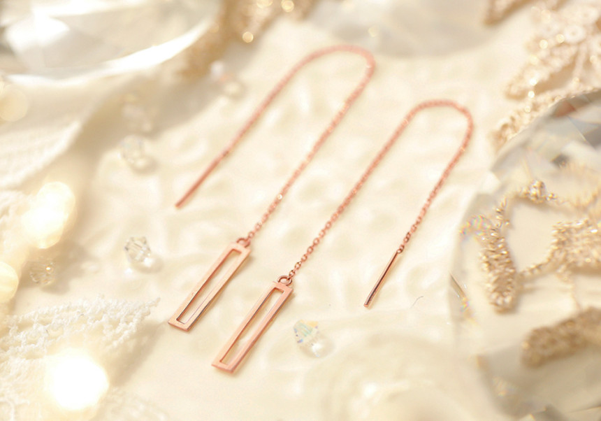 <b><p>Rubbing Simple th It's perfect. Drop earr</p></b><b><p>ブルリング シンプルなのが ぴったりだよ ドロップ イヤ 14k チェーン ピンクゴールド</p></b><br /><br /><p align='center'>