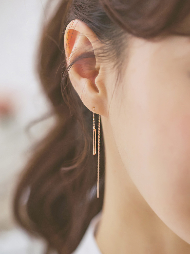 <b><p>Rubbing Simple th It's perfect. Drop earr</p></b><b><p>ブルリング シンプルなのが ぴったりだよ ドロップ イヤ 14k チェーン ピンクゴールド</p></b><br /><br /><p align='center'>