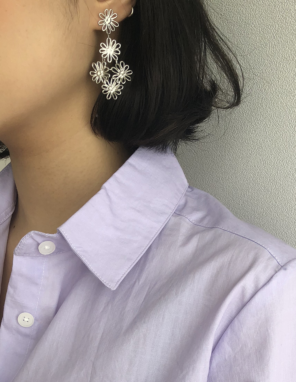 <b><p>Blossom fwer Drop earring vely Sp coordation</p></b><b><p>ブロッサム フラワー ドプ イヤリング ラブリー 春のコーディネート ロマンチックスタイル</p></b><br /><br /><p align='center'>