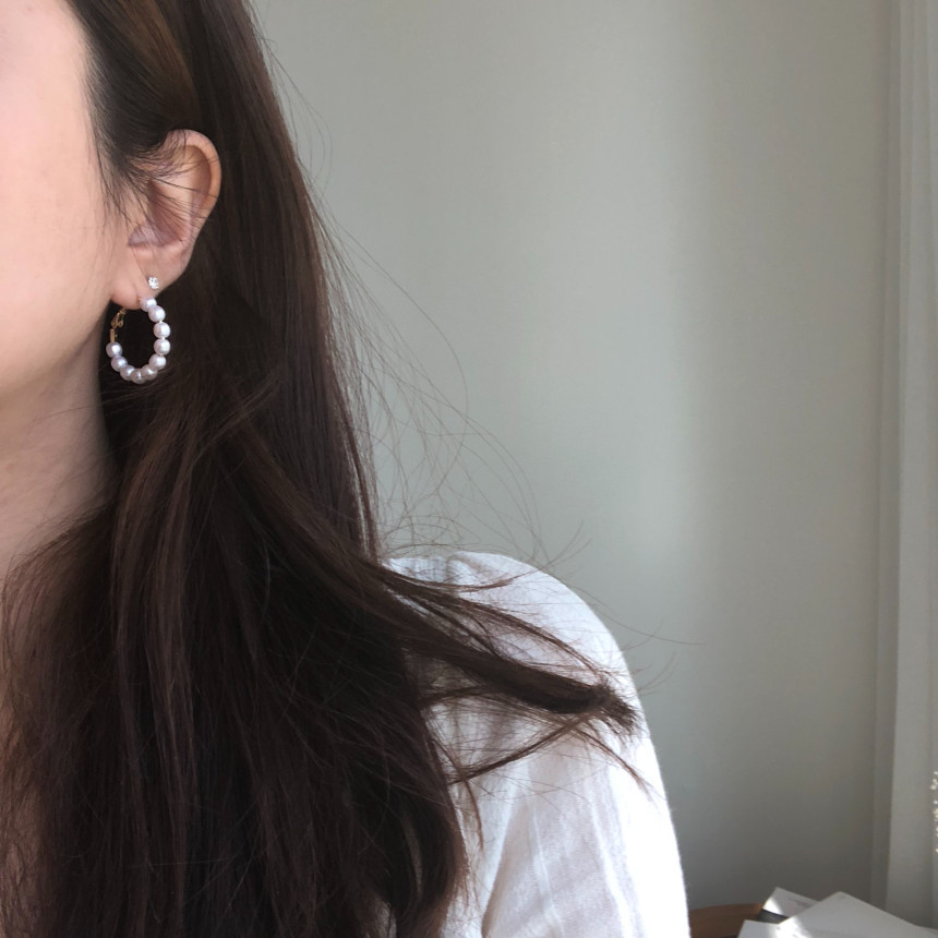 <b><p>Romance Pearl Ring rs Bold silver Drop Unba</p></b><b><p>ロマンス 真珠 リングピアス ボールド シルバー ドロップ アンバラ 925 ギフト</p></b><br /><br /><p align='center'>