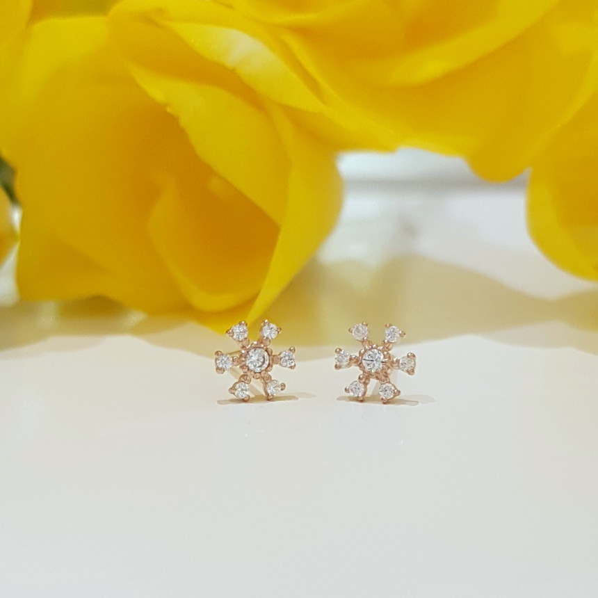 <b><p>Larapel 10K 14K Adoble Flor fwer ing Jewry</p></b><b><p>ララフェル 10K 14K てもブル フロール フラワー イヤリング ジュエリーギフト</p></b><br /><br /><p align='center'>