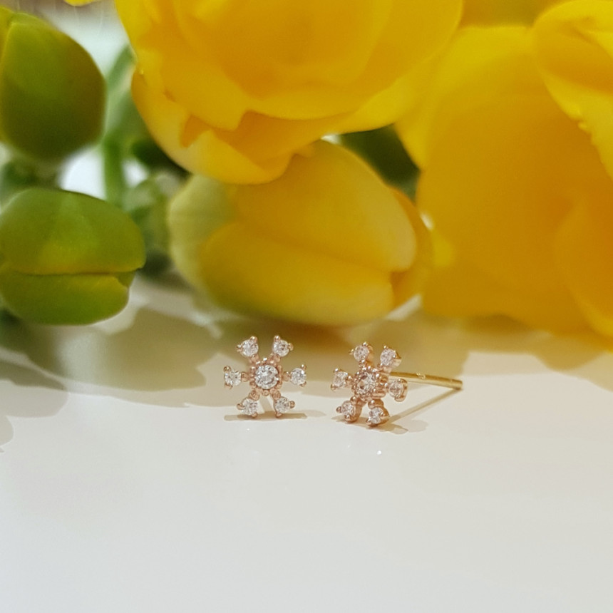 <b><p>Larapel 10K 14K Adoble Flor fwer ing Jewry</p></b><b><p>ララフェル 10K 14K てもブル フロール フラワー イヤリング ジュエリーギフト</p></b><br /><br /><p align='center'>