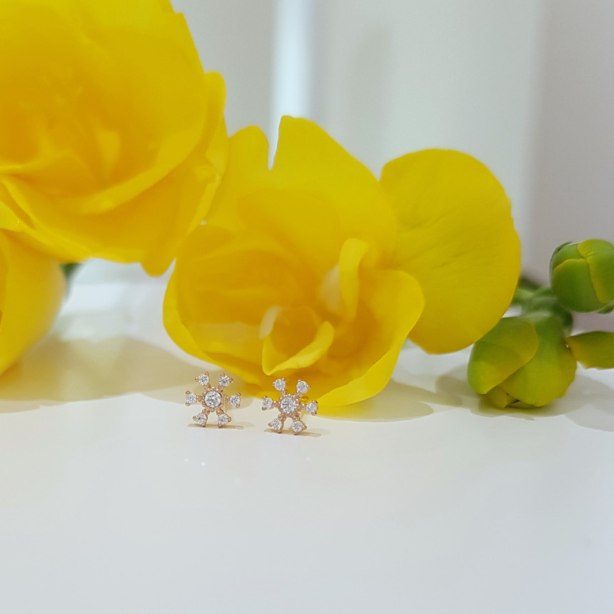 <b><p>Larapel 10K 14K Adoble Flor fwer ing Jewry</p></b><b><p>ララフェル 10K 14K てもブル フロール フラワー イヤリング ジュエリーギフト</p></b><br /><br /><p align='center'>