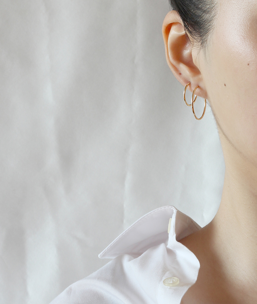 <b><p>14k Rose Gold small earring Twenties wom</p></b><b><p>14k ローズゴールド 小さな イヤリング 20代の女性 中高生 シンプル デイリー</p></b><br /><br /><p align='center'>