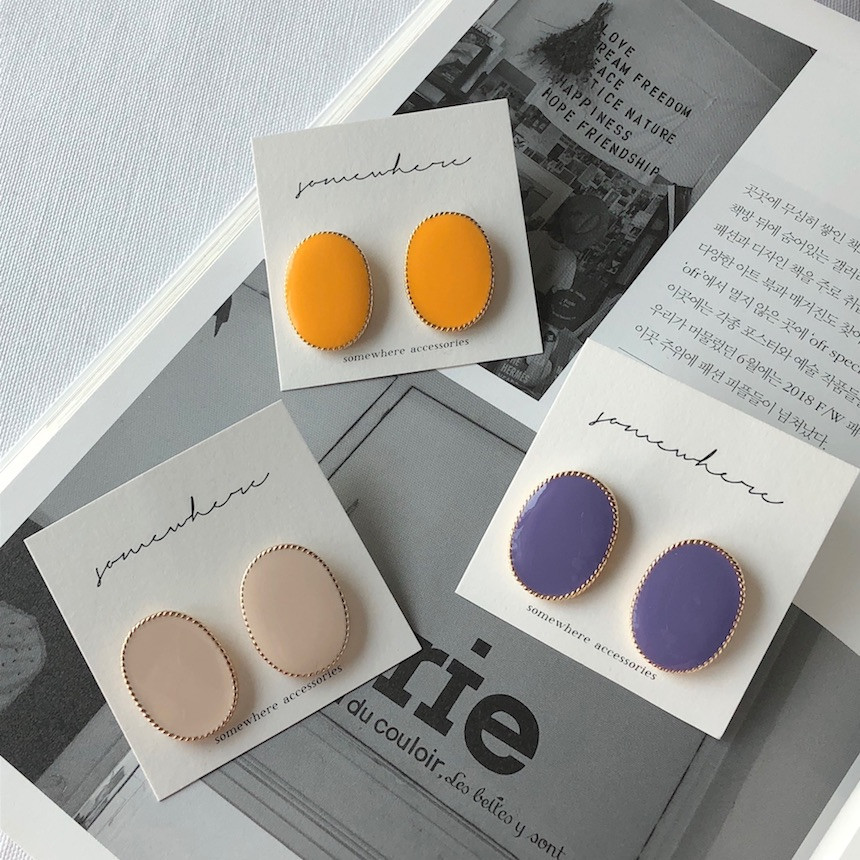 <b><p>Gloss Oval Cor earring acc713 Fenton lavder</p></b><b><p>光沢 オーバル カラーリング acc713 イヤ 楕円形 フェントン ラベンダー</p></b><br /><br /><p align='center'>