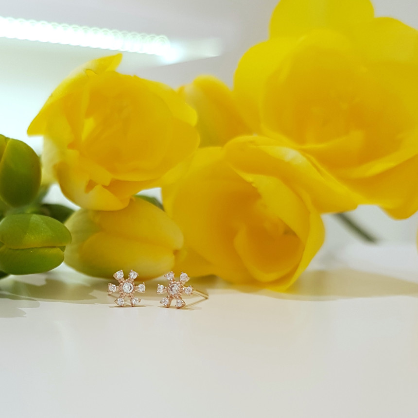 <b><p>Larapel 10K 14K Adoble Flor fwer ing Jewry</p></b><b><p>ララフェル 10K 14K てもブル フロール フラワー イヤリング ジュエリーギフト</p></b><br /><br /><p align='center'>