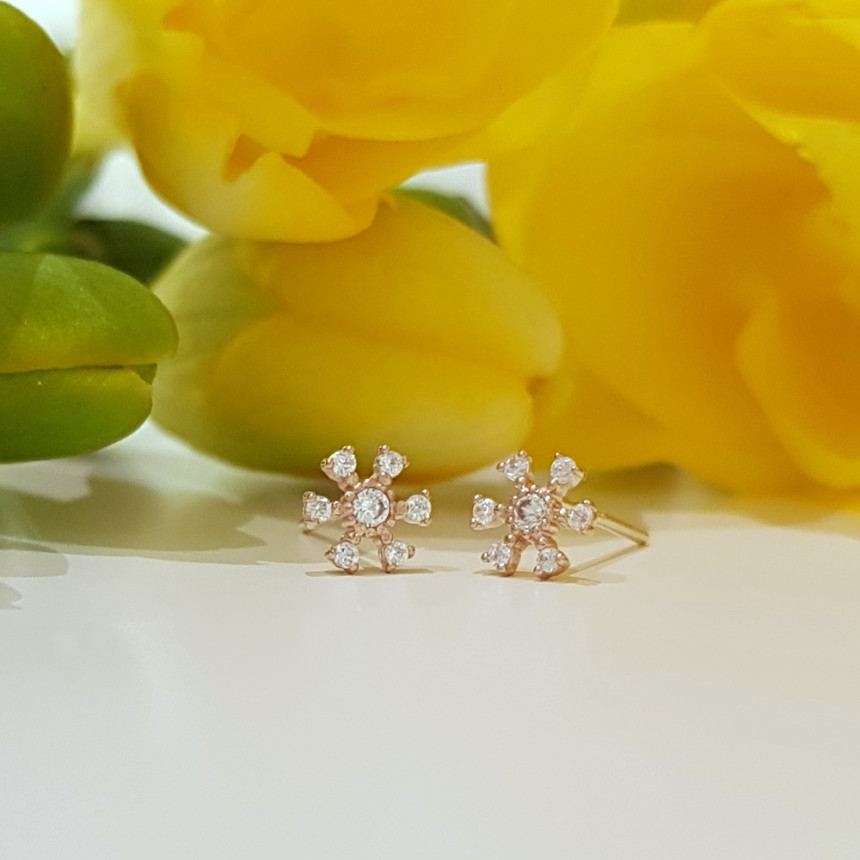 <b><p>Larapel 10K 14K Adoble Flor fwer ing Jewry</p></b><b><p>ララフェル 10K 14K てもブル フロール フラワー イヤリング ジュエリーギフト</p></b><br /><br /><p align='center'>