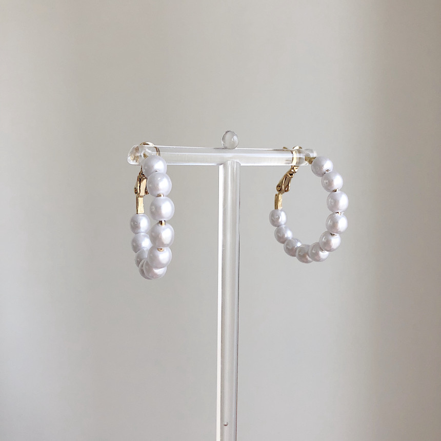 <b><p>Romance Pearl Ring rs Bold silver Drop Unba</p></b><b><p>ロマンス 真珠 リングピアス ボールド シルバー ドロップ アンバラ 925 ギフト</p></b><br /><br /><p align='center'>