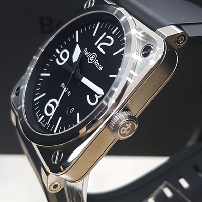 <b><p>Bell &amp Ross BELL ROSS BR 03 92 Ste -BLC-ST</p></b><b><p>ベル＆ロス BR 03 92 鋼 -BLC-ST</p></b><br /><br /><p align='center'>