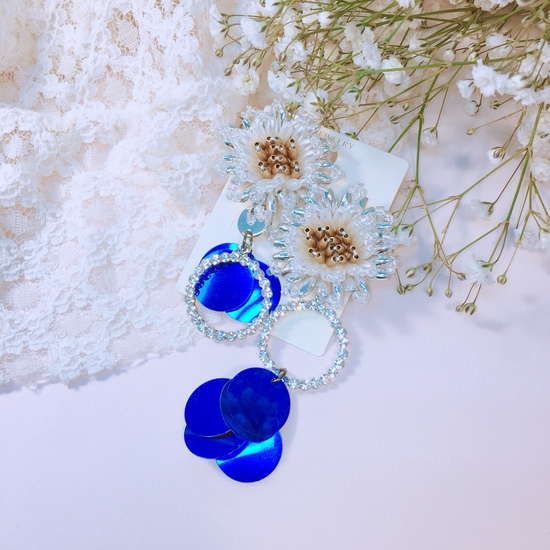 <b><p>unique flower Seined earrgs Good pot cycle</p></b><b><p>ユニーク フラワー スパンコールピアス ポイントサイクル良い ケバケバした アクセサリー</p></b><br /><br /><p align='center'>